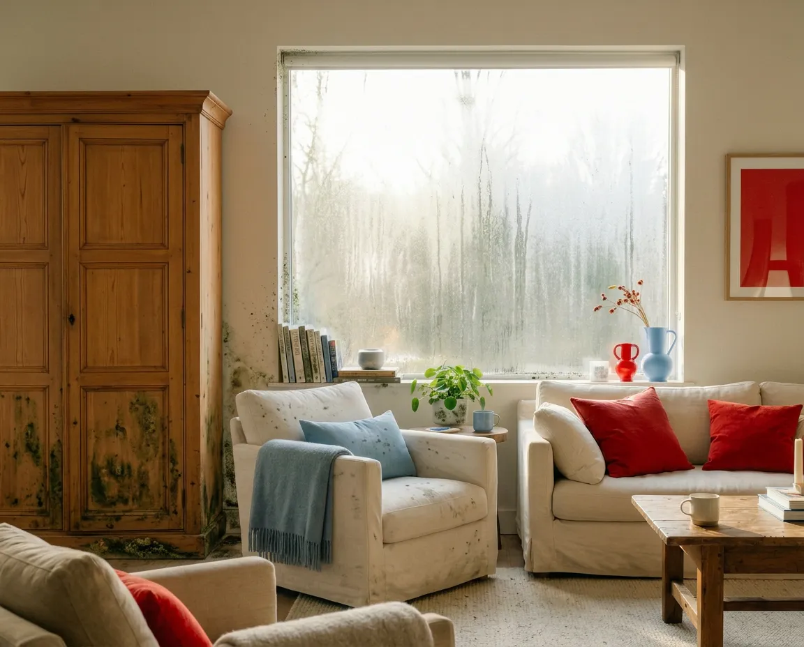 Mur avec humidité à Capbreton